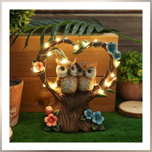 Gartendeko figuren solar rost - gartendeko,