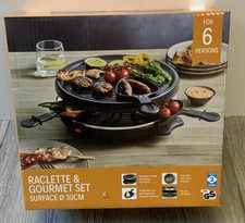 Raclette & Gourmet-Set für 6 Personen 800 W  Ø30cm Antihaftbeschichtung (L7-E