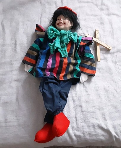Marionette freundlicher clown - marionette,