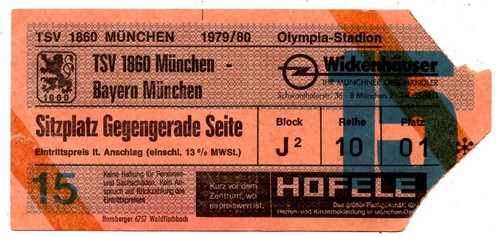 Ticket tsv 1860 münchen - 1860,