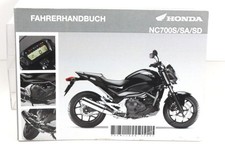 HONDA NC700S/SA/SD Betriebsanleitung Fahrer-Handbuch Modell 2013-