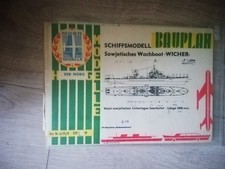 Modellbau Plan  Wachboot Wicher MOBA Bauplan