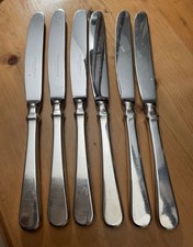 Robbe & Berking 6x Spaten Messer 925 Sterling-Silber