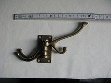 schöner WANDHAKEN aus MESSING Wandgarderobe Kleider drehbar  Metall Flur