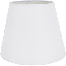 Weißer Flachs-Schirm | Clip-On für E14/E27 | Warme Atmosphäre