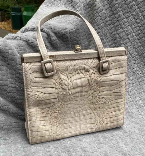 Vintage echt leder tasche - echt-, -tasche