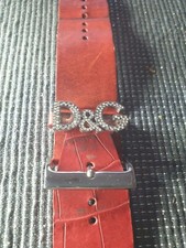 D&G - rotes Lederarmband -