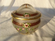 antikee Deckeldose satiniertes