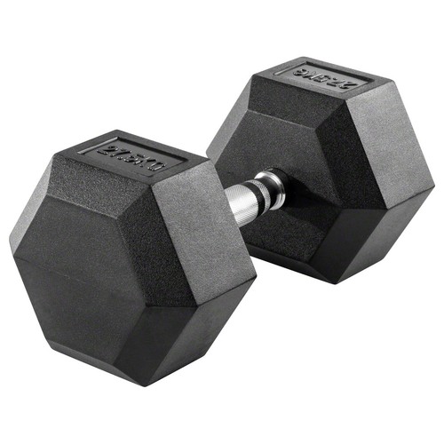 Hex kompakthantel aus gummi - hex, 1