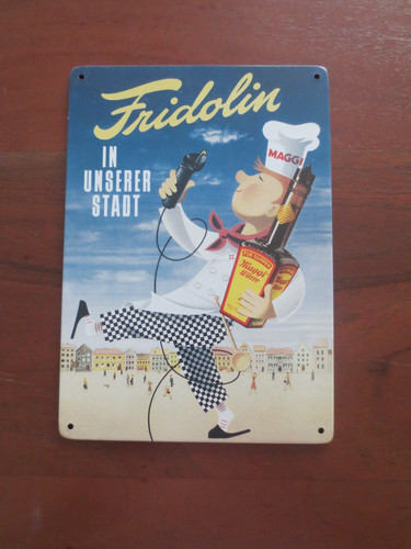 Metallschild fridolin - metallschild,
