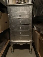 Schrank Silber mit Spiegelbox