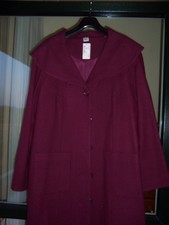 Damen Mantel Gr. 48 50 weinrot
