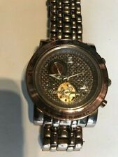 AATOS Herren Uhr Handaufzug Kupferfarbiges Metallarmband