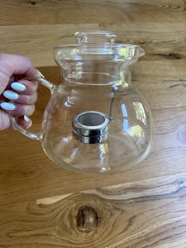 Glasteekanne mit teesieb - glasteekanne,