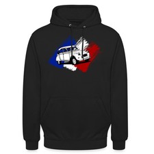 Citroën 2CV Ente Französische Flagge Unisex Hoodie