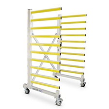 BAMATO mobiler Tragarmwagen MTW-760 Lacktrockenwagen Plattenwagen 10 Ebenen