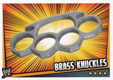2011 Topps WWE Brass Knuckles Prop Slam Attax Rumble Near Mint