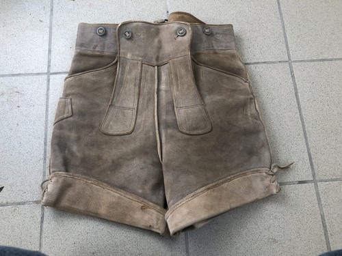 Alte kurze trachtenlederhose - kurze,