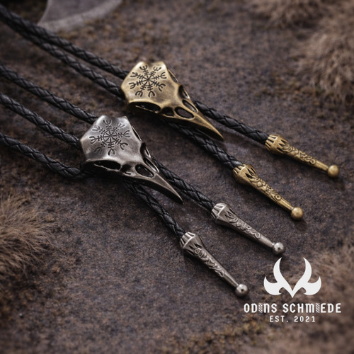 Vegvisir raben halskette - raben,