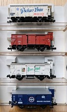 Fleischmann Bierwagen 4 Stück (8350K, 8355, 8357, 8359K) Spur N