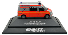 Rietze VW T5 ELW Feuerwehr Hamburg Airport Einsatzleitung 1:87 OVP