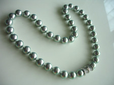 Pierre Lang  Kette Collier Magnetkette  Perlenkette  Zirkonia 48 cm