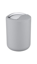 WENKO Kosmetikeimer Brasil Grau S - Kosmetikeimer mit Deckel 2 Liter