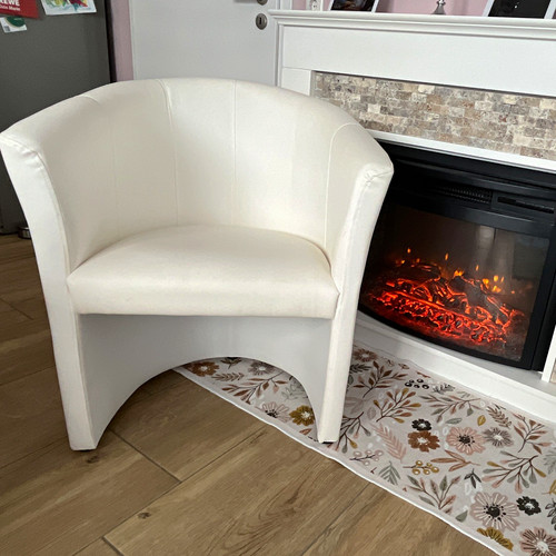 Weißer clubsessel sessel mit - weißer,