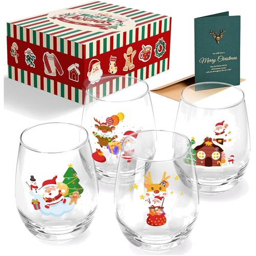 Weihnachtsgläser set 4er glas - weihnachtsgläser,