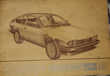 ALFA ROMEO GTV Bedienungsanleitung 1980 1981 Betriebsanleitung 916 Handbuch  BA