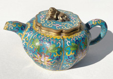 Emaille Cloisonne Teekanne mit