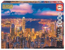 Puzzle neon hong kong - -,