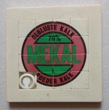 11 070 Geduldspiel-Schiebefix-Werbung MEKAL Gebluste Kalk Poeder Kalk Niederland