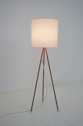 Tripod teak stehlampe - teak,