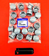 20x Originale Volvo Radschraubenkappen Set Silber XC40 XC60 XC90 V60 - 31660917