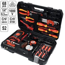 Elektriker Werkzeug Koffer Tasche Schraubendreher Werkzeugkasten Satz 68tlg YATO