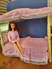 Mattel, Barbie Dream Furniture,Himmel Bett 1982,Dream Bed, mit gratis Puppe.gebr