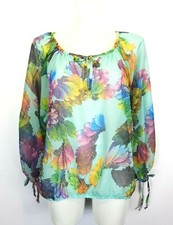 23) Manou Lenz Bluse Top Blue Love 59,90€ Gr. 38 42 44 46 48 50 52 Sommer