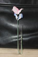 50 Stück Reagenzgläßer 145 mm x 25  mm mit Walbung Glasstab Laborglas Deko Vase