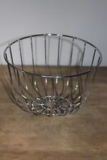 Obstkorb Edelstahl  Ø 22 cm, 12,5-17 cm hoch, oberer Rand schräg, mit 3 Füßchen