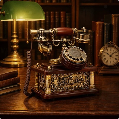 Antikes schnurtelefon - antikes,