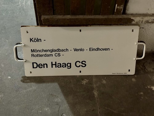 Zuglaufschild metall groß - zuglaufschild,