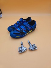 Pedale + Schuhe Shimano SPD Carbon pedals Size Größe 41 Blau MTB Rennrad