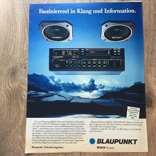 ORIG.WERBUNG; REKLAME 1984  BLAUPUNKT  Bosch Gruppe, Auto-Radio