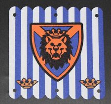 Große Fahne für Ritterburg 6091 6098 Löwe blau weiß White Cloth Hanging 16 x 16