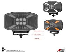 10" Jumbo ovale LED Arbeitsleuchte & Warn-Warnblinkenlampe gelb Stroboskop X1 12 V 24 V E9