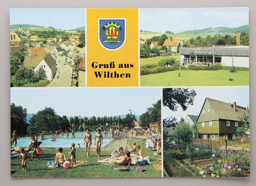 Postkarte gruß aus wilthen - -,