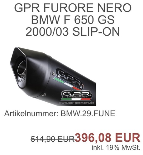 Gpr furore nero bmw 650 - nero,