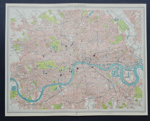 Antiker plan von - antiker, london