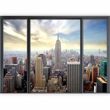 NEW YORK SKYLINE FENSTERBLICK